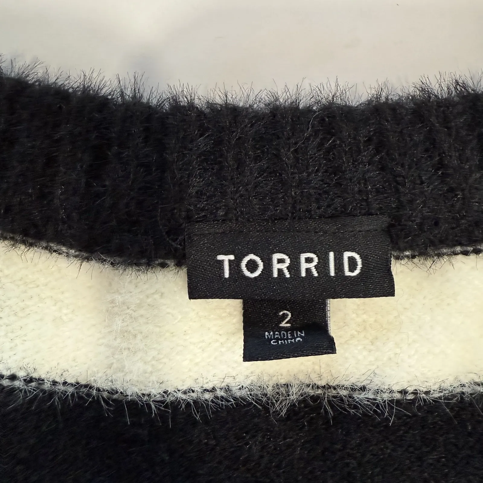 Torrid Colorful Rainbow Striped Eyelash Pullover Crew Neck Sweater Size 2X - Image 14