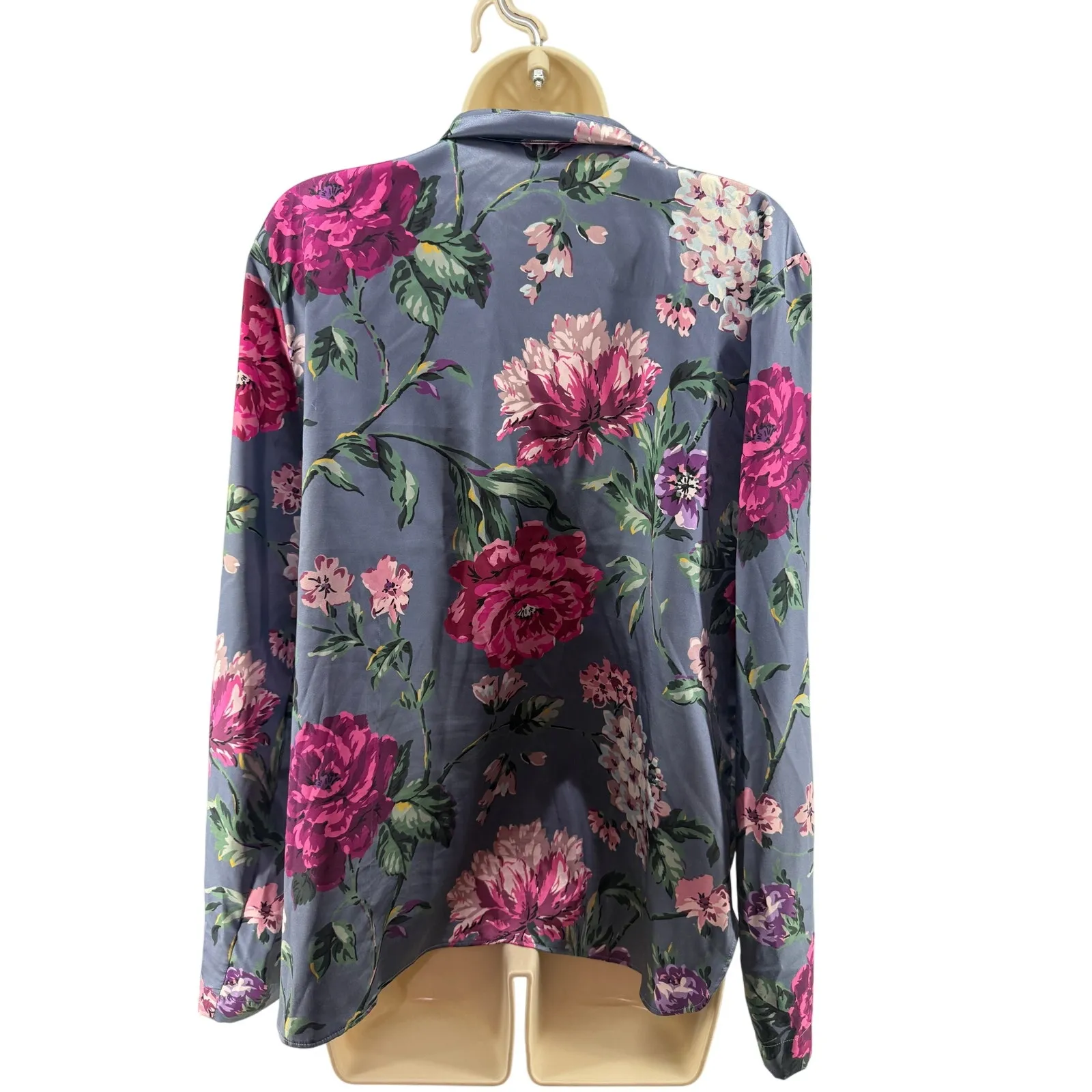 Victoria's Secret Satin Floral Sleep Top Womens Large - Image 5