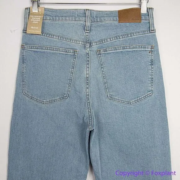 NEW Madewell The Perfect Vintage Straight Jean‎ in Danby Wash, 28, ND515 - Image 9
