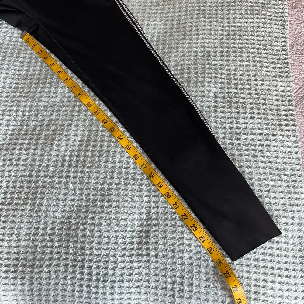 Aerie Offline Goals Black Crochet 7/8 Leggings M Medium - Image 9