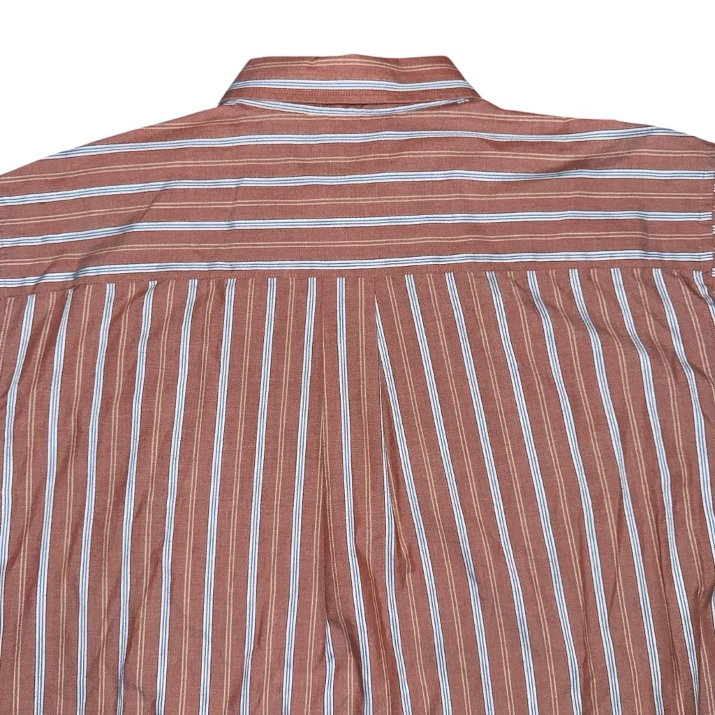 Van Heusen Mens XL Wrinkle Free Stain Resistant Short Sleeve Striped Button Down - Image 4