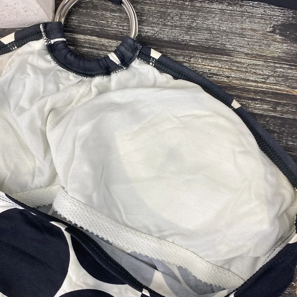 La Blanca Black & White Polka Dot Print Tankini Swim Bathing Suit Top 8 - Image 5