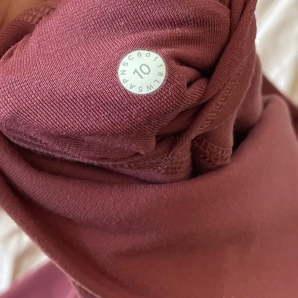 Lululemon Wunder Under High Rise Leggings Sz 10 Mauve Dusty Rose Full On Luon - Image 9