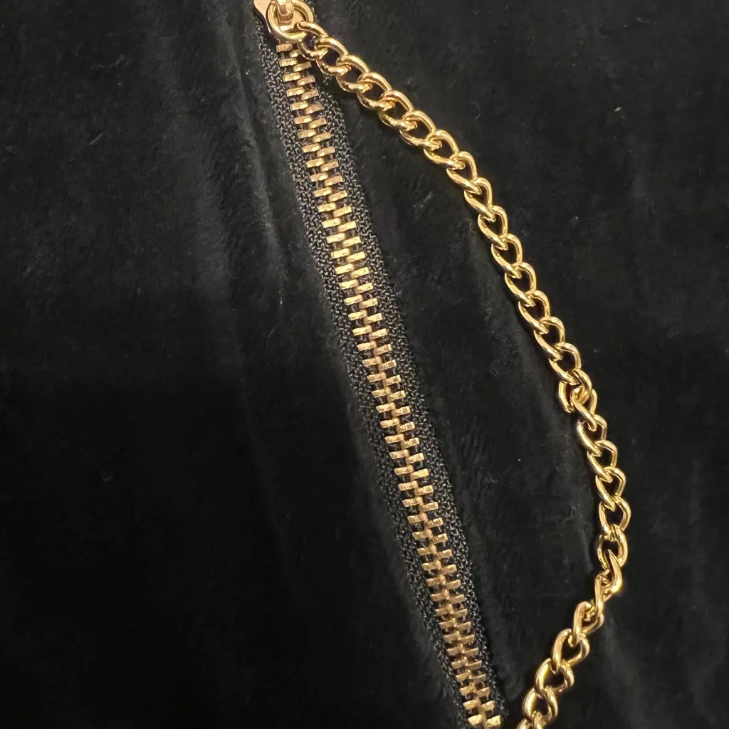 Juicy Couture Velour Y2K Long Sweater Dress Black Gold Vintage Retro 90s Hoodie - Image 6