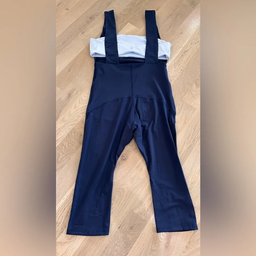 Free People Movement She’s A Maniac One piece Jumpsuit blue NWOT Size XL - Image 9