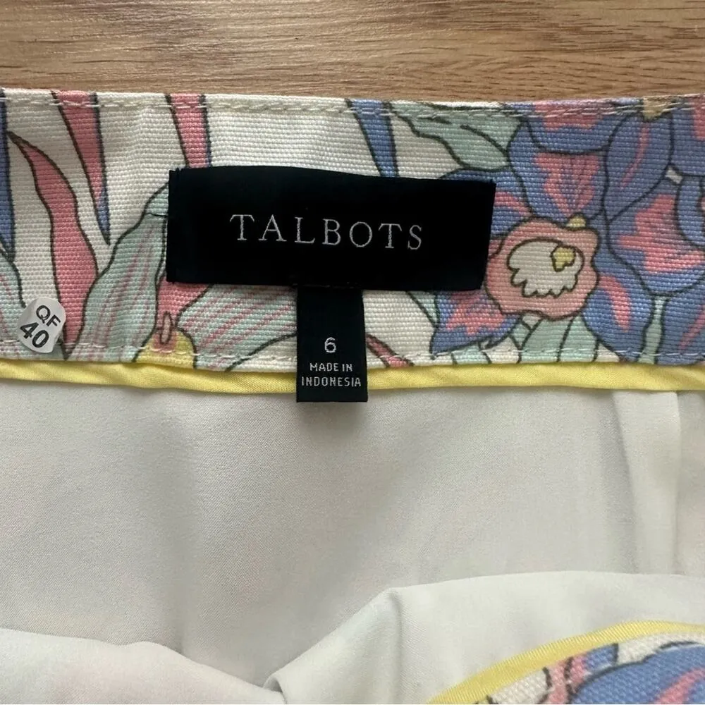 Talbots Floral Parrot Skirt Size 6 - Image 6