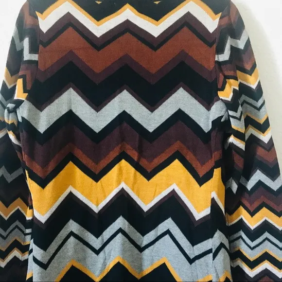 Missoni for Target zig zag stripes patchwork long sleeves Open‎ Cardigan XS Black - Image 8
