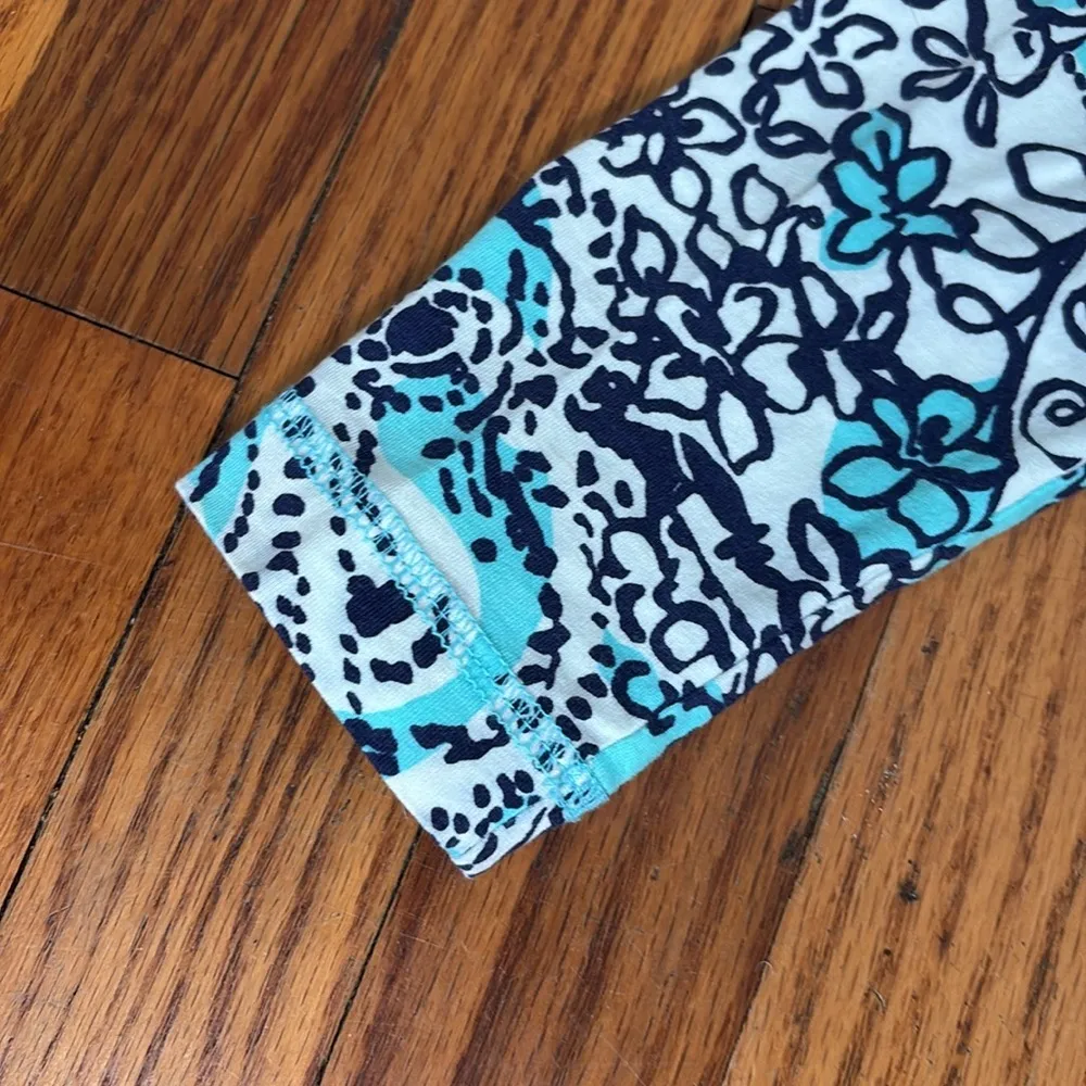 Lilly Pulitzer Juliet Dress Shorely Blue Hippy Happy Shake Pima Cotton Size‎ XS - Image 7