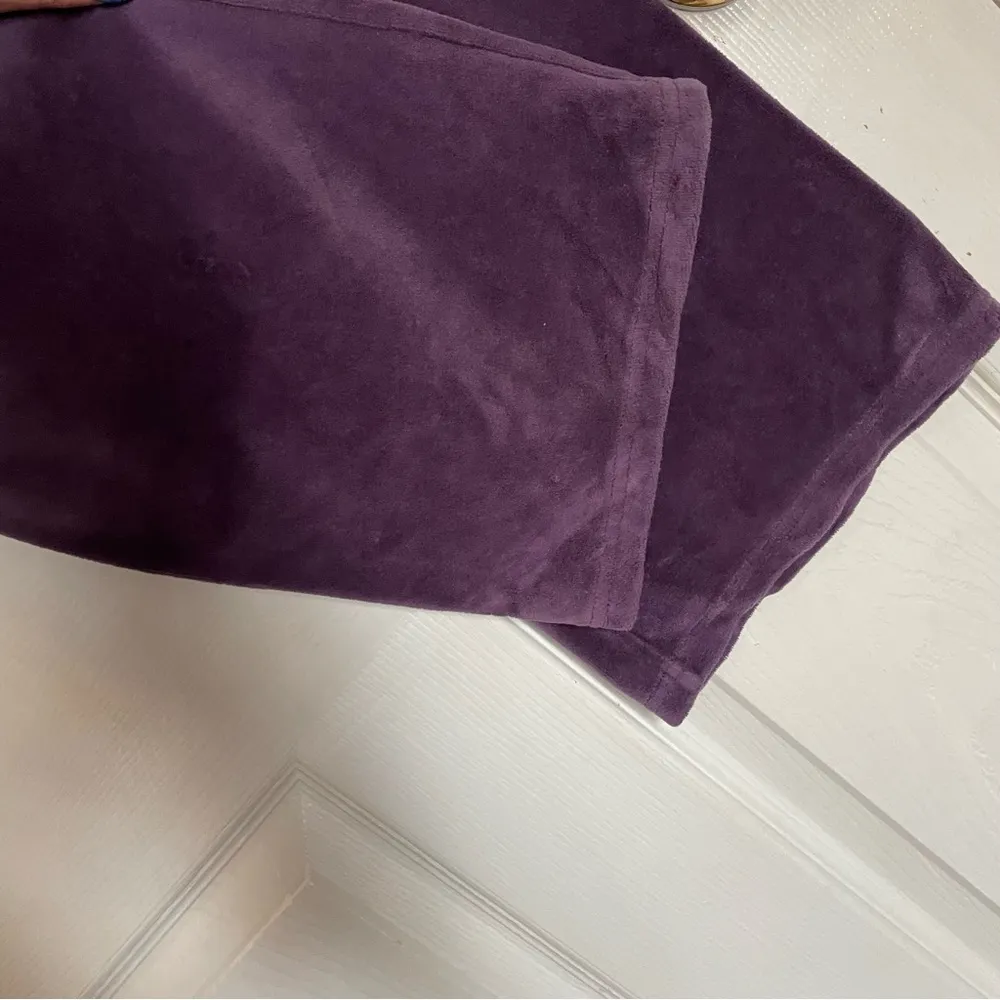 Juicy Couture Y2K Velour Track Pants Sweatpants Sz Small Purple - Image 6