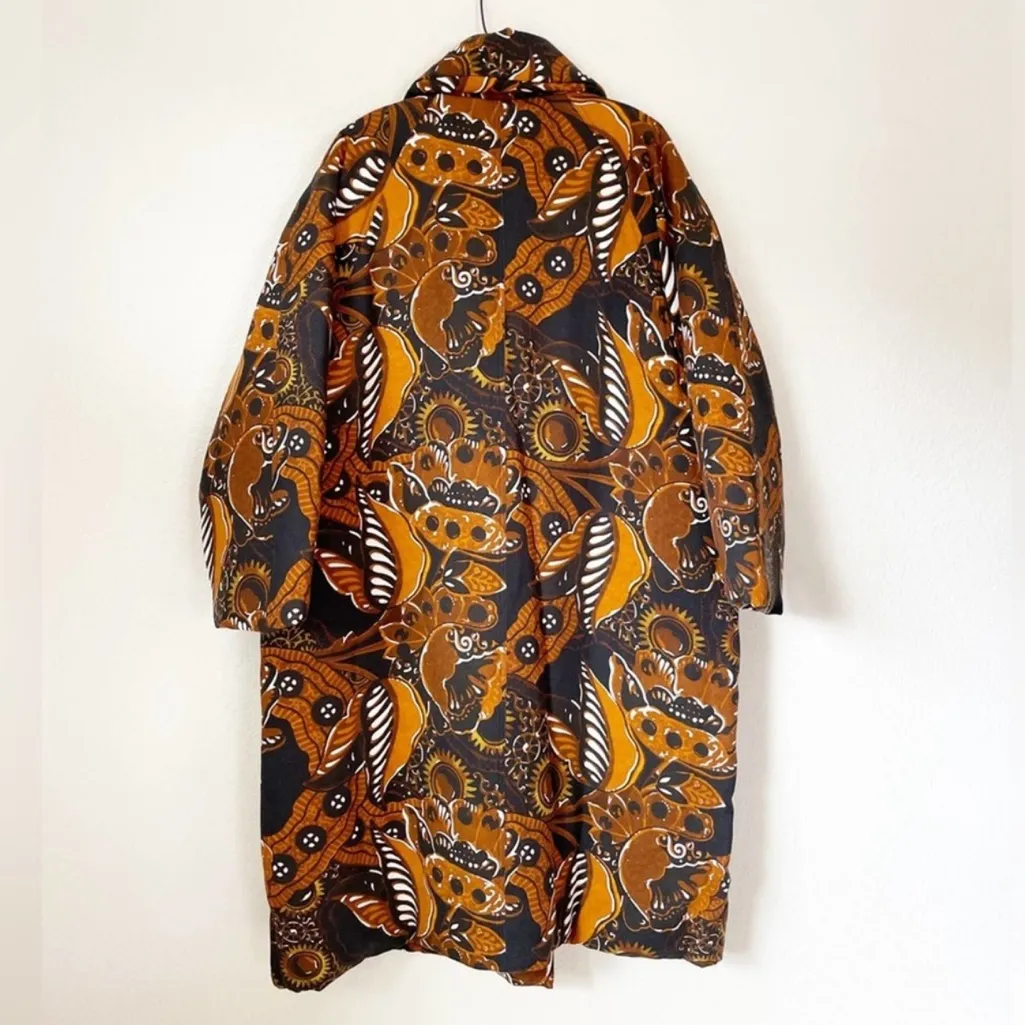 NWT Mara Hoffman Manuela Puffer Coat Jacket in Orange and Brown - Image 8