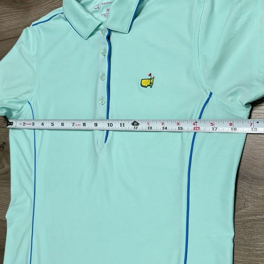 Masters Magnolia Lane Tech Performance Golf‎ Polo Blue Size Medium - Image 10