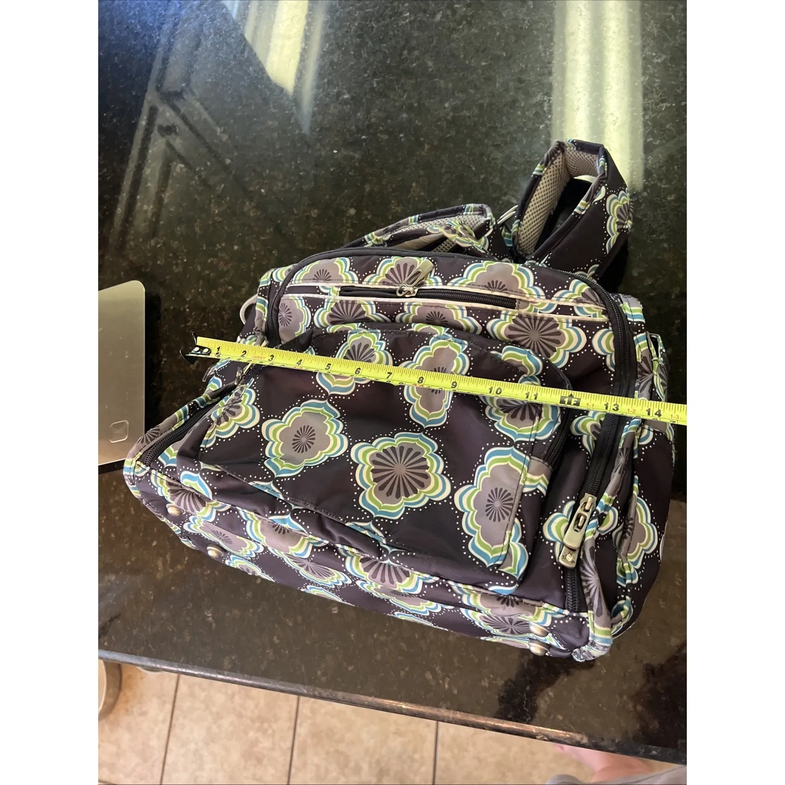 Ju Ju Be Backpack‎ Diaper Bag W/changing Pad Wipeable Padded Straps - Image 6