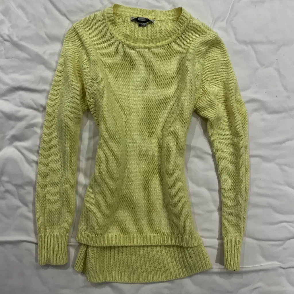 Women's Yellow Sweater Size XS - Image 2