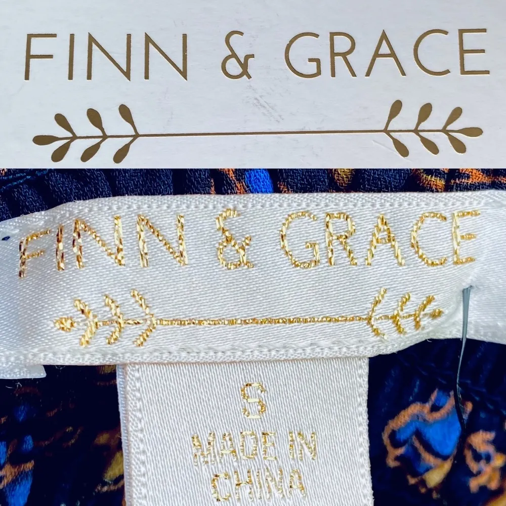 Finn & Grace floral smocked long sleeve blouse - Image 15