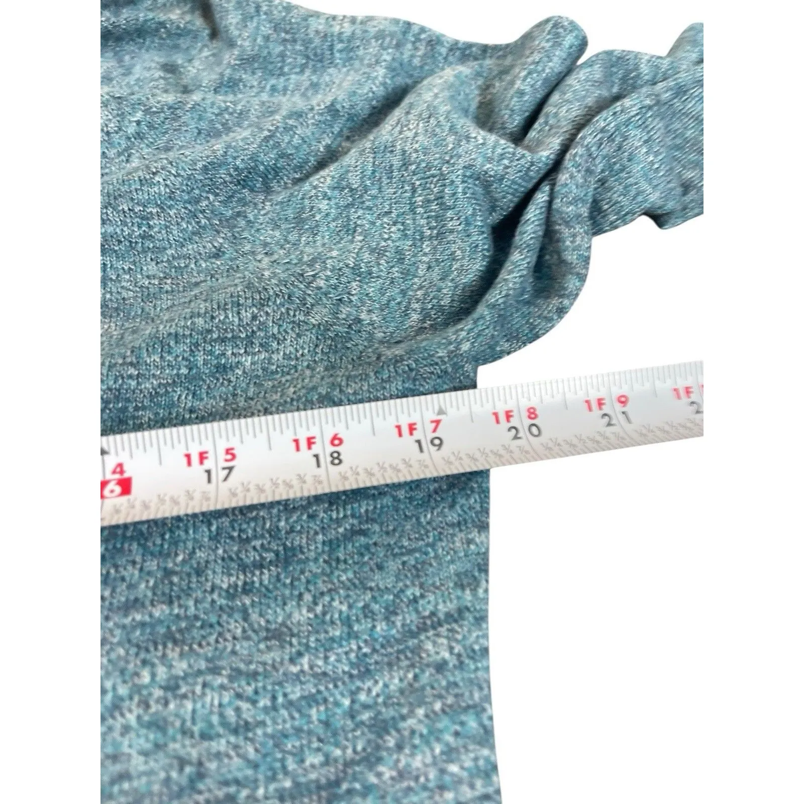 Sonoma Goods for Life Supersoft Sweater Hoodie L Teal Blue Fine Gauge Knit NWT - Image 7