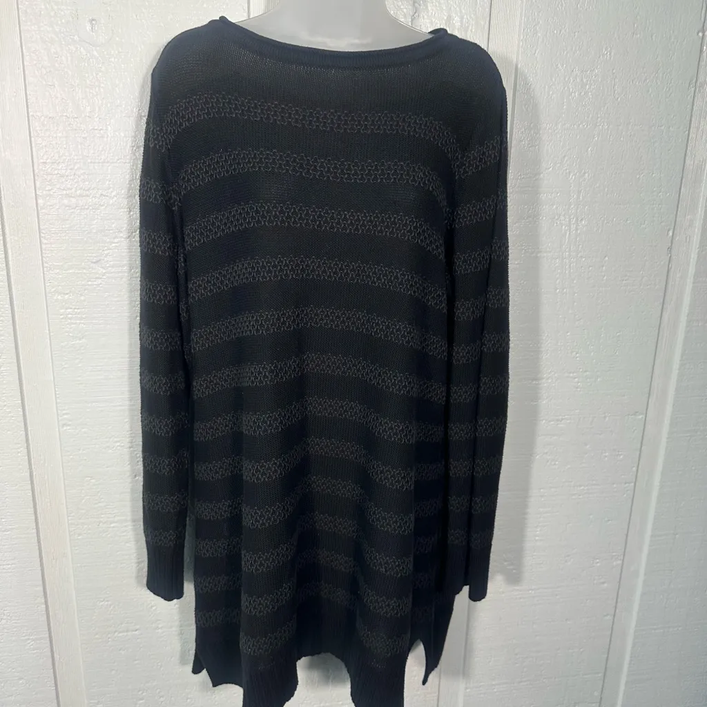 Pendleton Black and Gray Long Sleeve Sweater Dress No Size EUC - Image 2