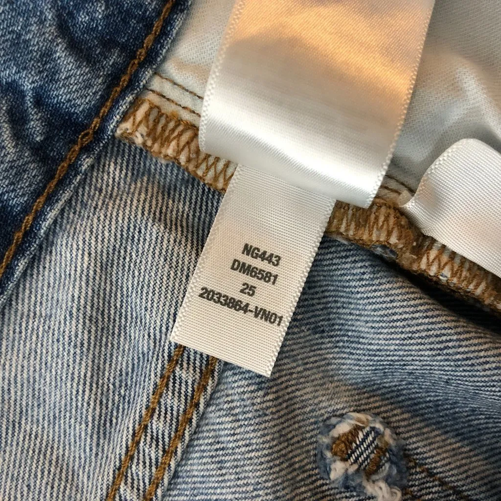 Madewell The Slouchy Boyjean Womens Denim Jeans Size 25 100% Cotton - Image 6