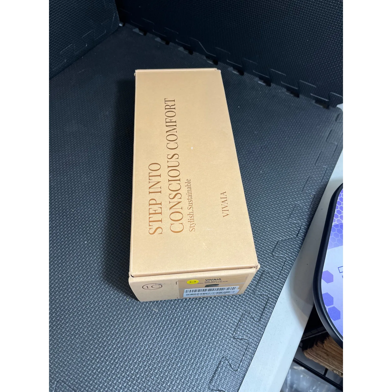 NWT Vivaia Margot 2.0 Black Knit Flat Shoes Square Toe Women's 41 US‎ 9.5 WIDE - Image 3