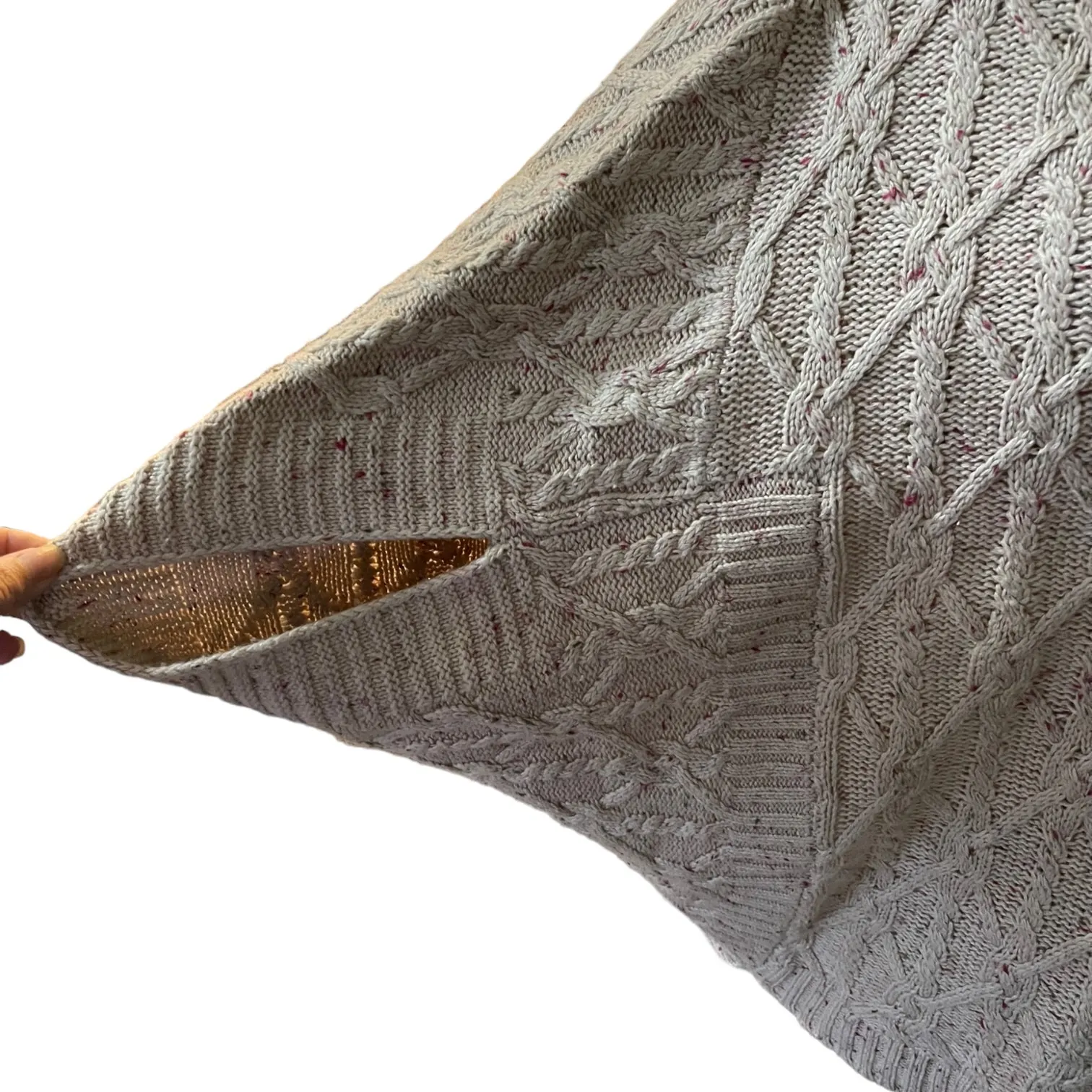 Design History Pink Speckled Turtleneck Sweater Size Large - Image 3