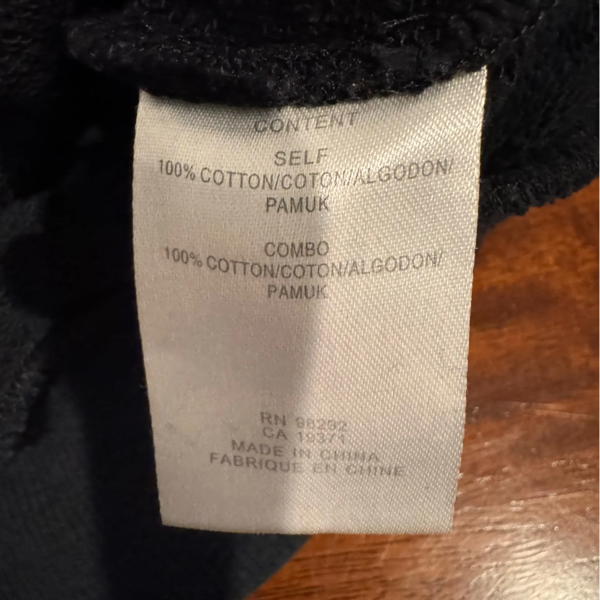 Tibi Terry Flap Sweatshirt Black XS - Image 7