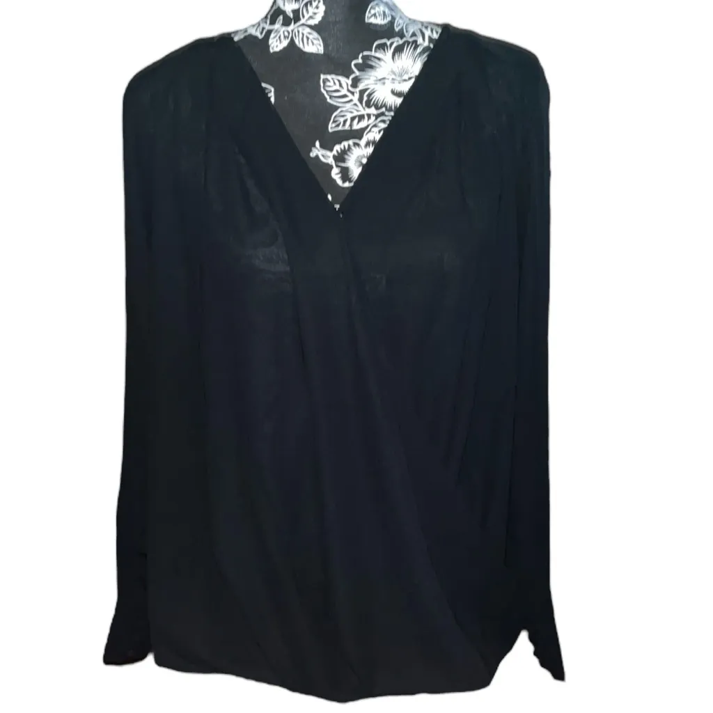 Halogen Surplice Long Sleeve Top - Image 4