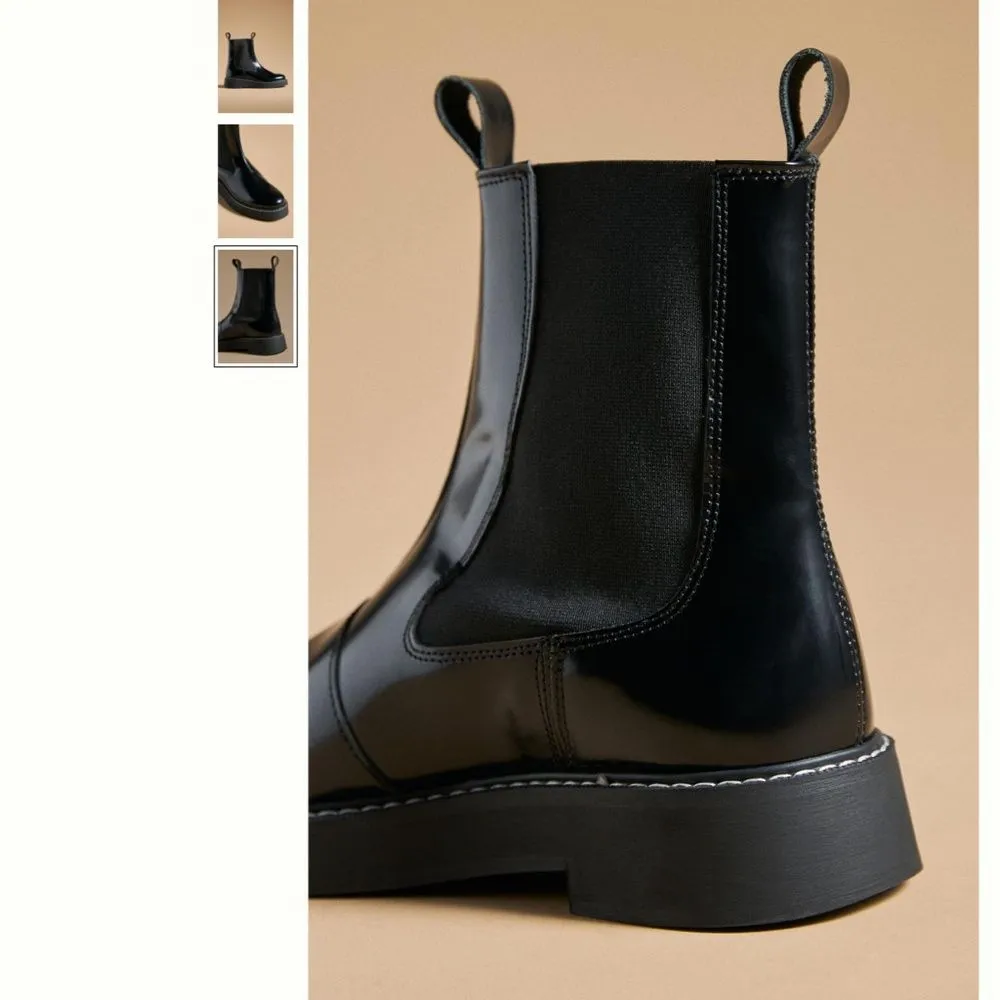 Anthropologie Pilcro Contrast Stitch Boots - Image 4