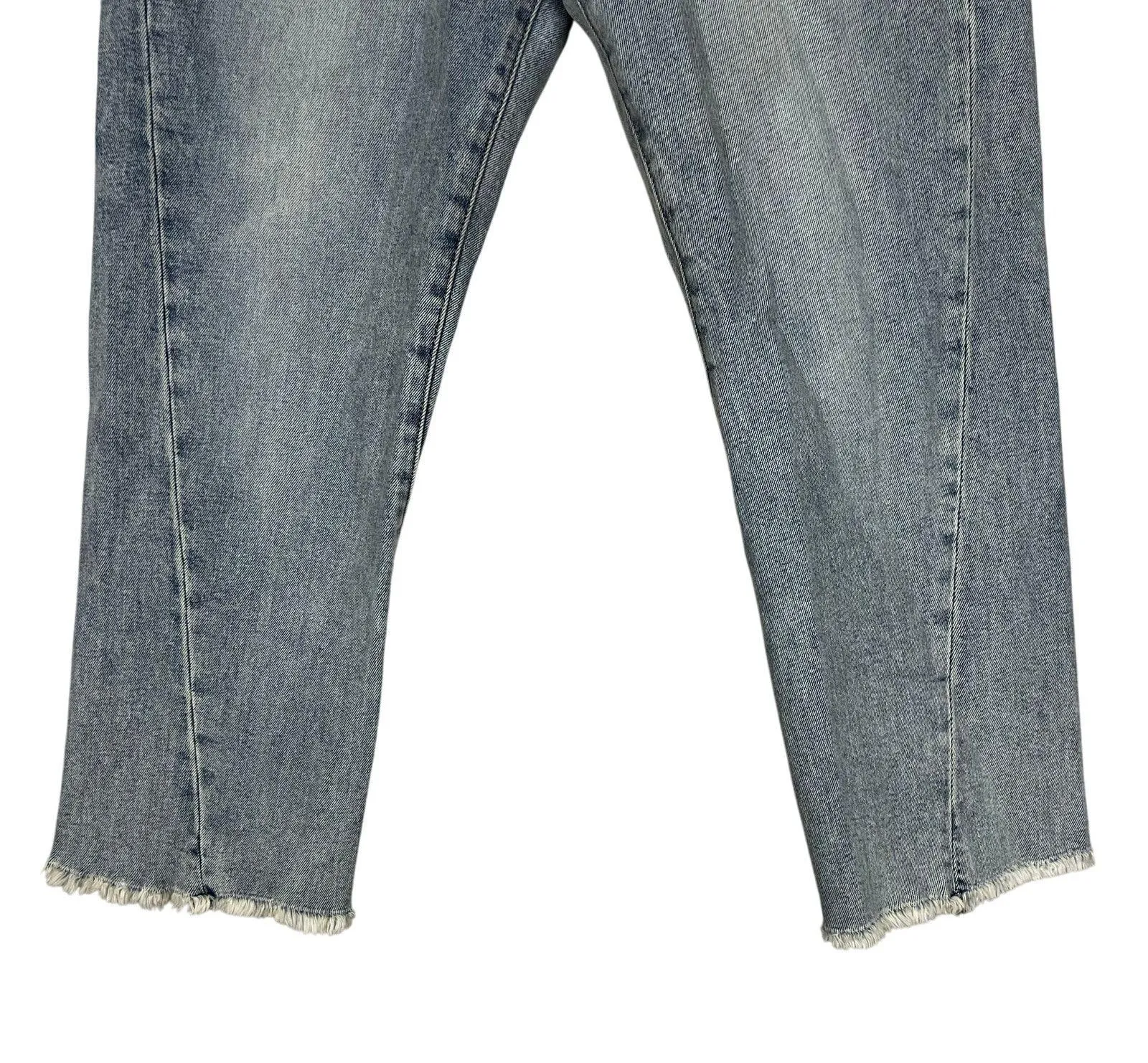 Dear John Light Wash Frankie Straight Leg Jeans in San Diego Womens 29 Crop Y2K - Image 3