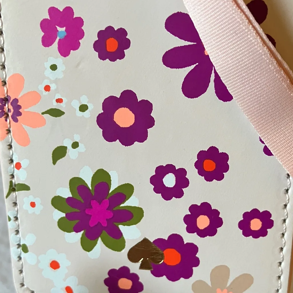 Kate Spade: NWT Pink Floral ID Holder/Laniard- Gold Tone - Image 10