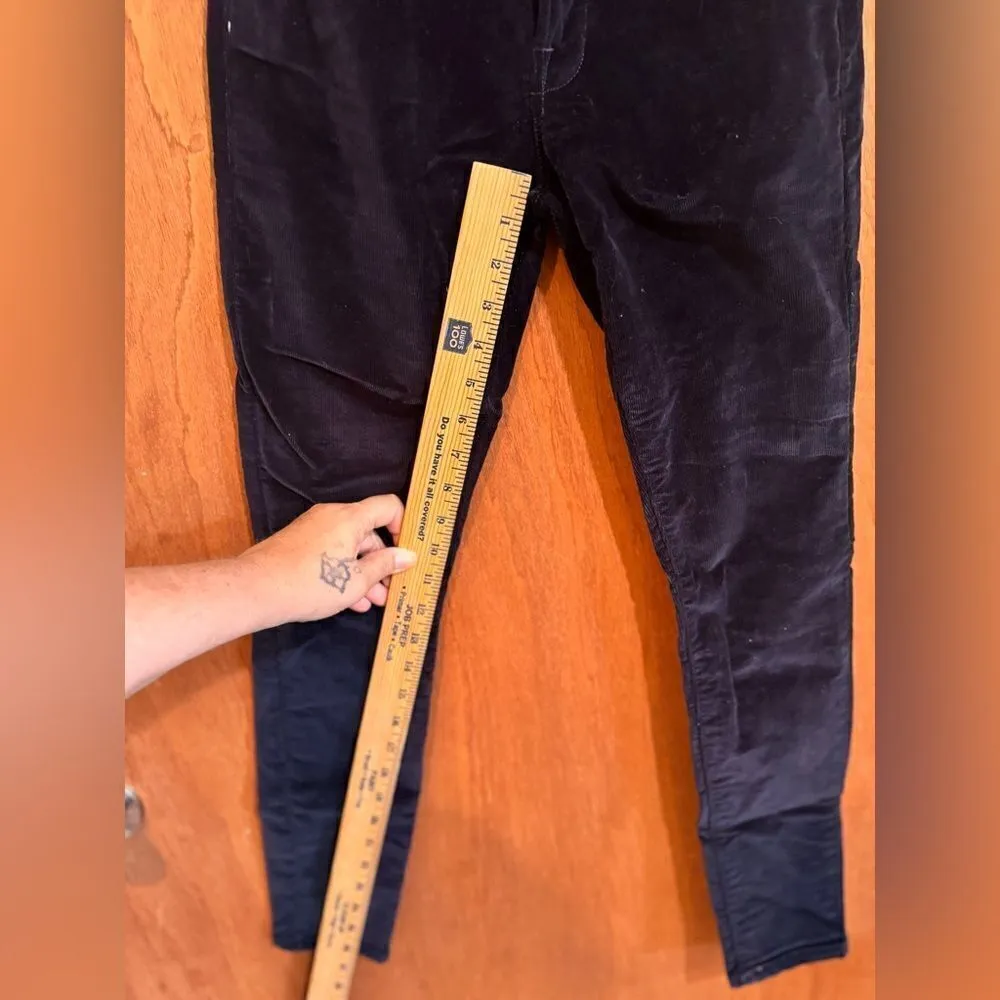 Frame Denim Skinny Stretch Velvet cords  Size 24 Navy Blue - Image 8