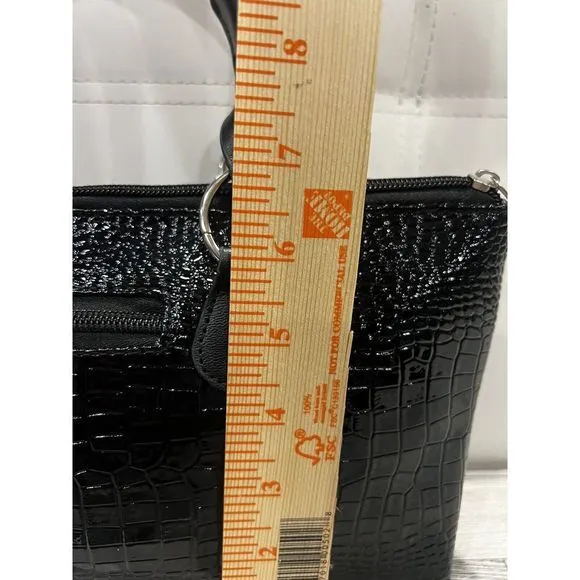 Wine Clutch Bag Thermal Insulated w/Cork Screw Trendy Women's Carry Tote‎ Black - Image 5