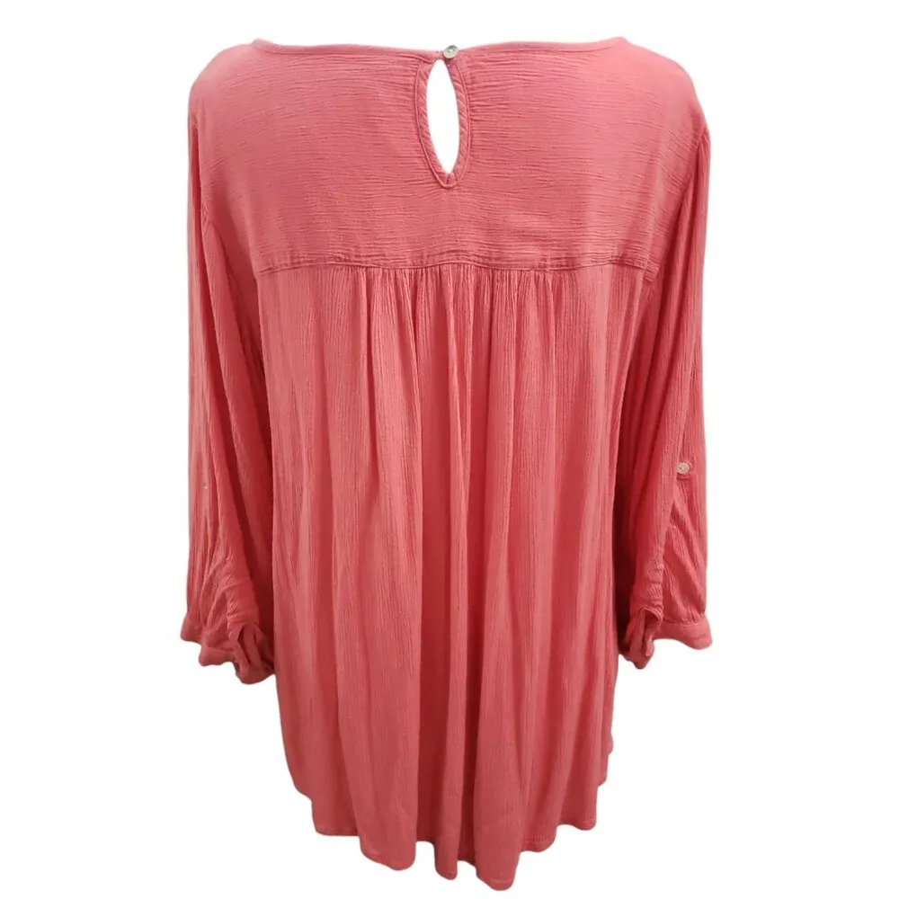 cb established 1962 Womens Long Sleeve Pink Blouse 1X - Image 3