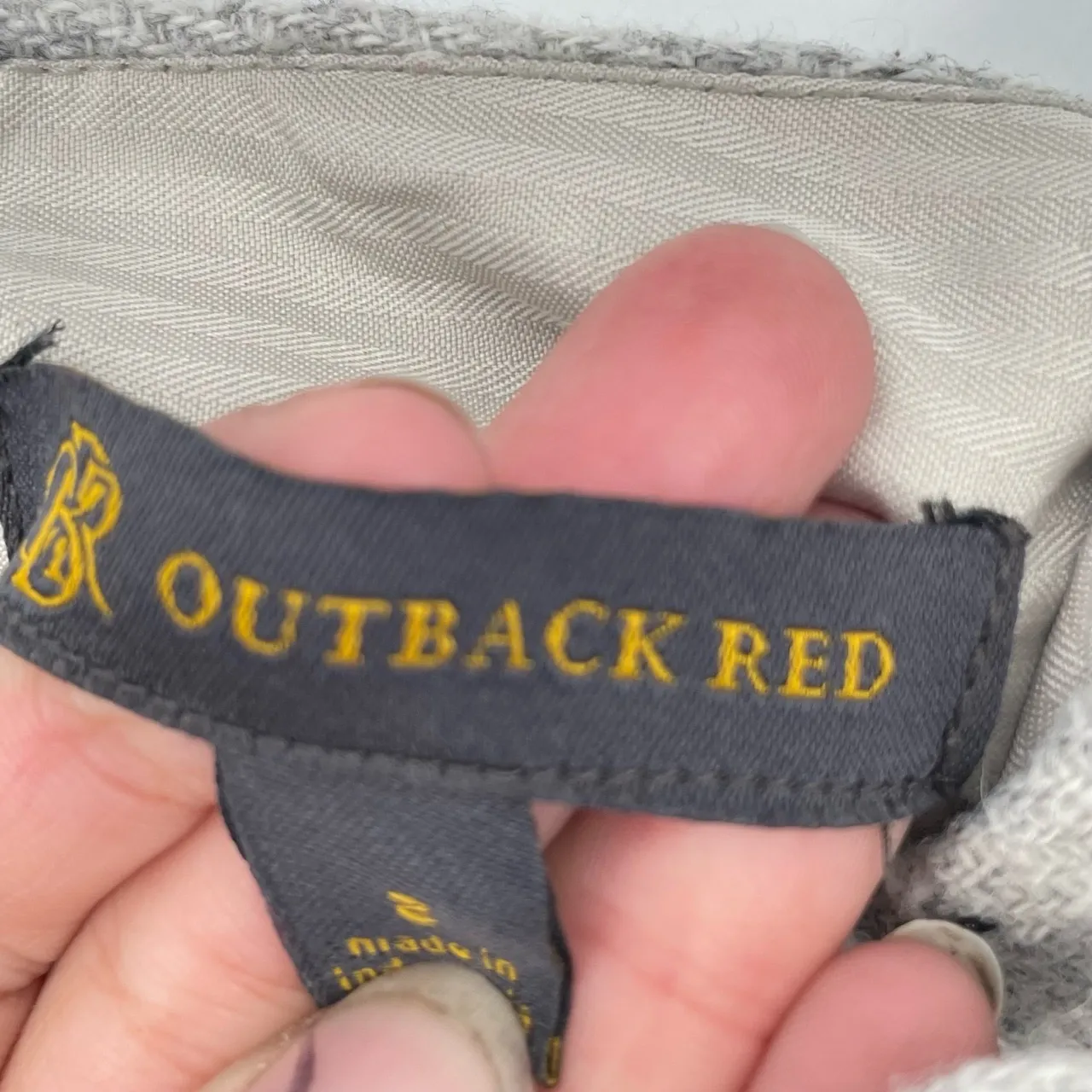 Outback Red Women's Tweed Wool Blend Lined Academia Mini Pencil Skirt Size 2 - Image 6