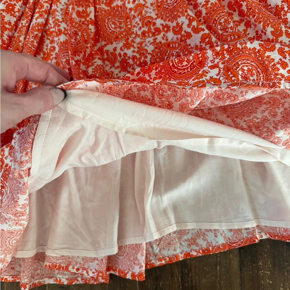 NEW!  Ruffle-collar mini dress in cotton poplin floral bouquet - Image 5