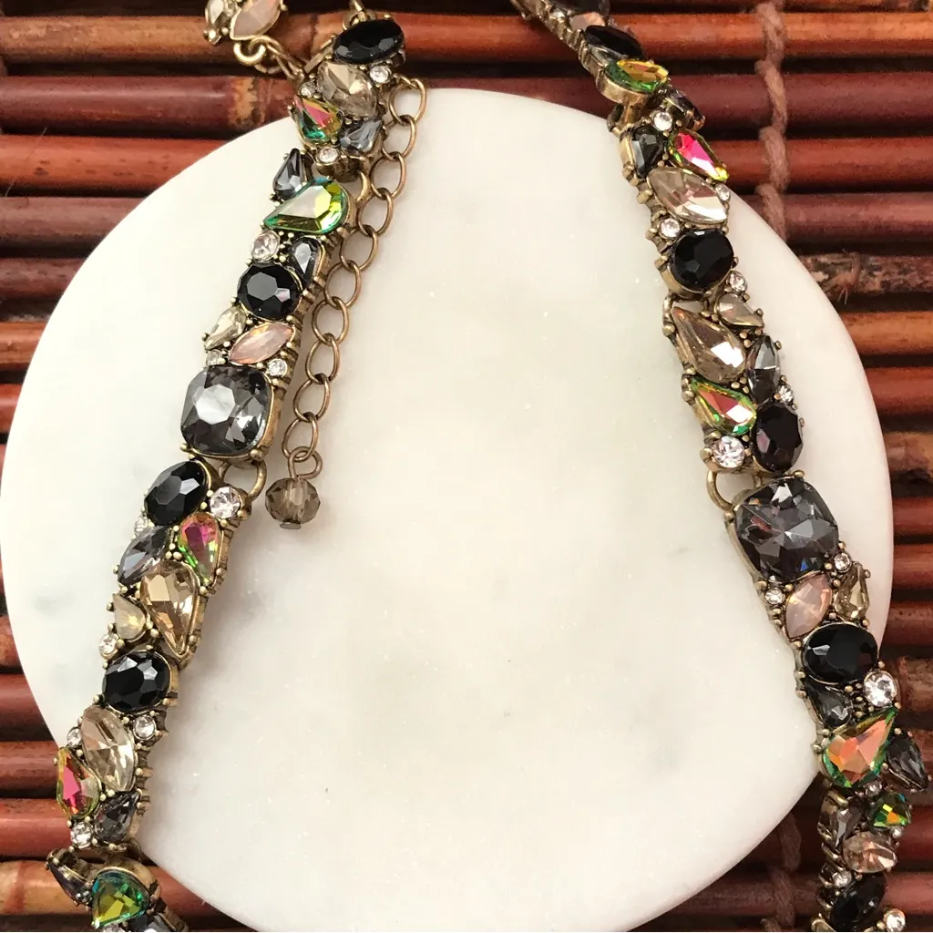 White House Black Market Bejeweled Choker Necklace - Image 4