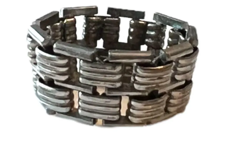 Watch Band Ring Chain Link Size 5.25 in Silver - Image 3