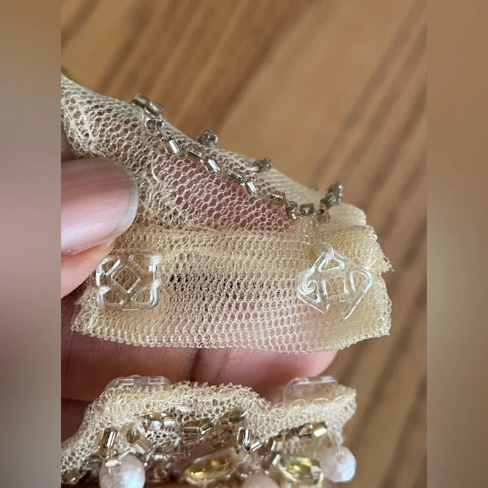 Jovani Gold Sequined Mermaid Prom Dress Size 4 Princess Shimmering Glam Goddess - Image 9