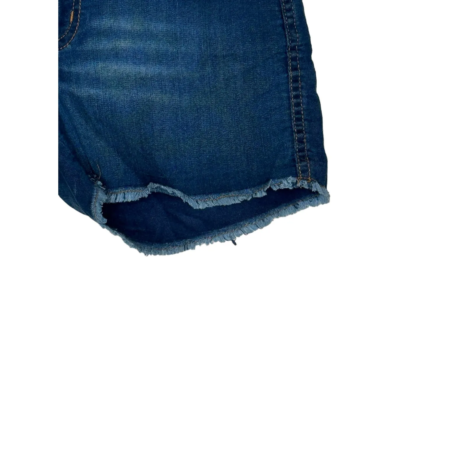 Nightcap Women's Jean Shorts Mid-Rise Cut-Off 5-Pocket Stretch Denim Blue Sz. 26 - Image 2