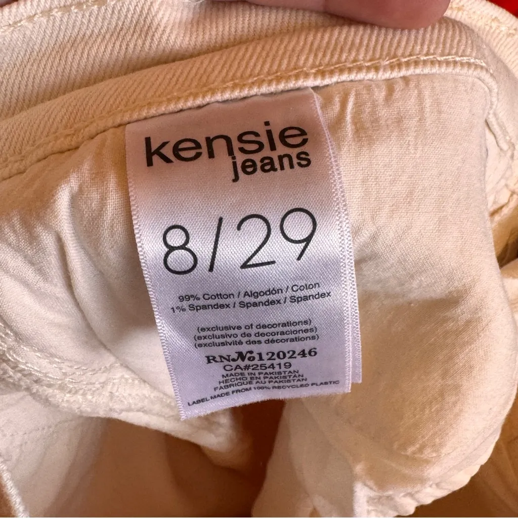 Kensie The Eloise White High Waisted Mom Jeans NWT Size 8/29 - Image 10