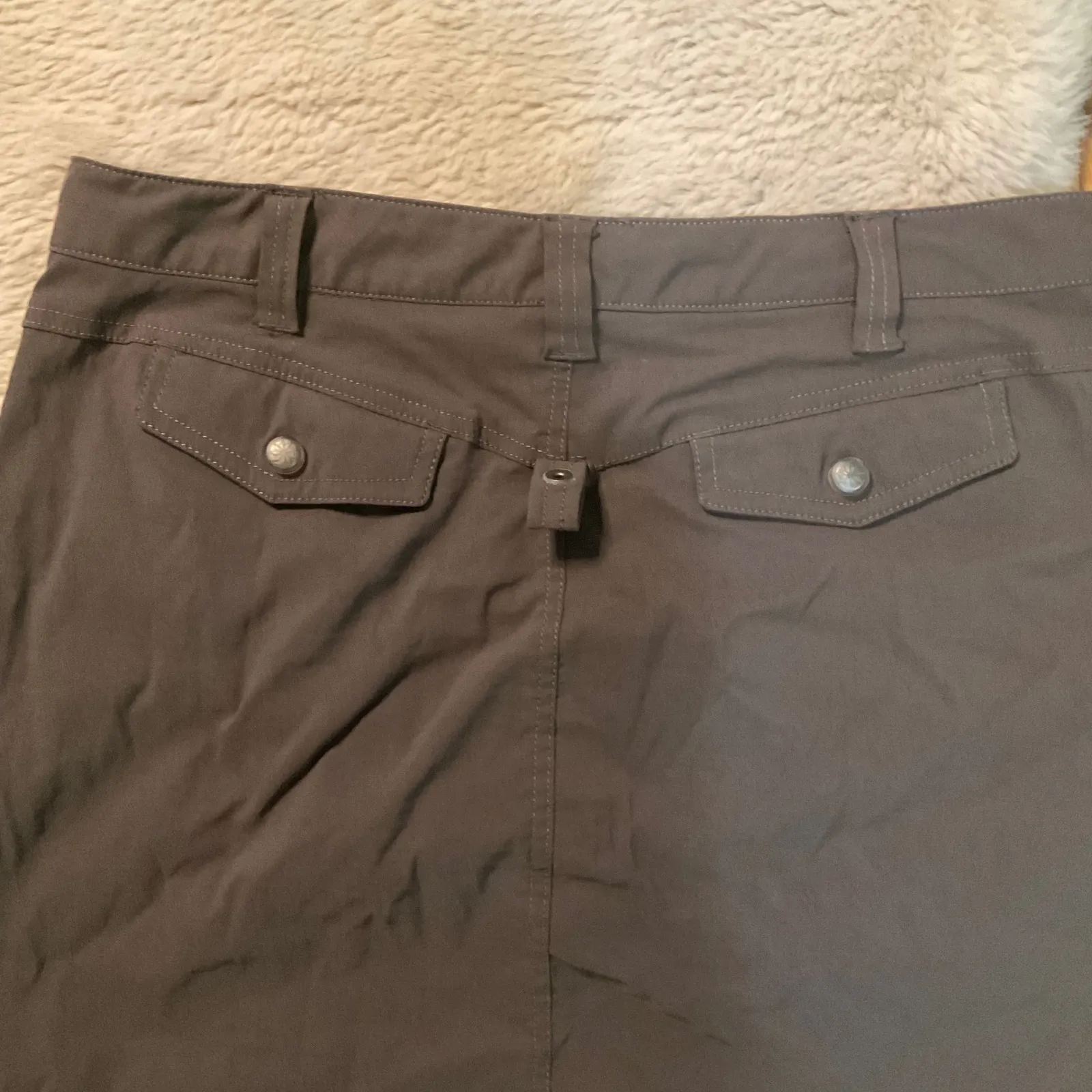 Athleta Skort‎ size 10 Brown Athletic Nylon Pickleball Hiking Skirt - Image 8