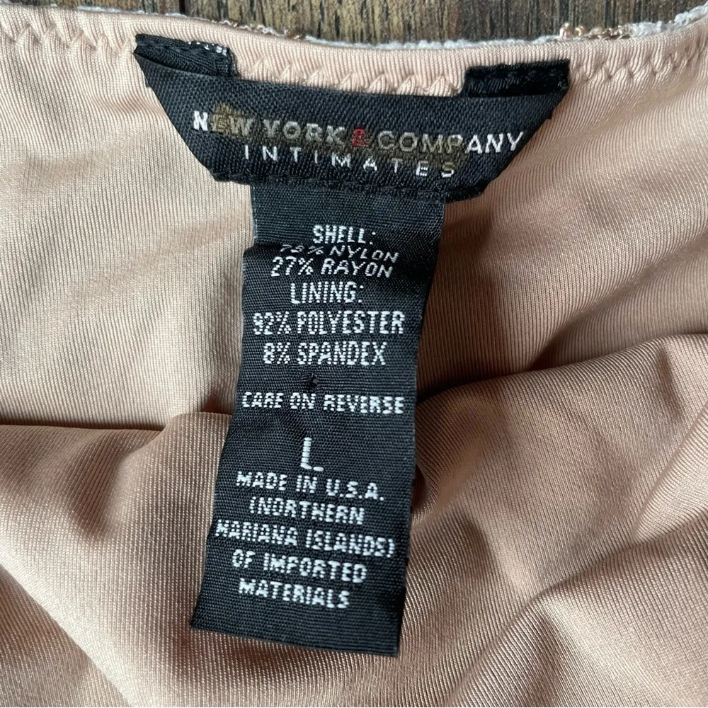 Y2K Vintage Sheer Illusion Babydoll Romantic Lace Cami Top Large White - Image 5