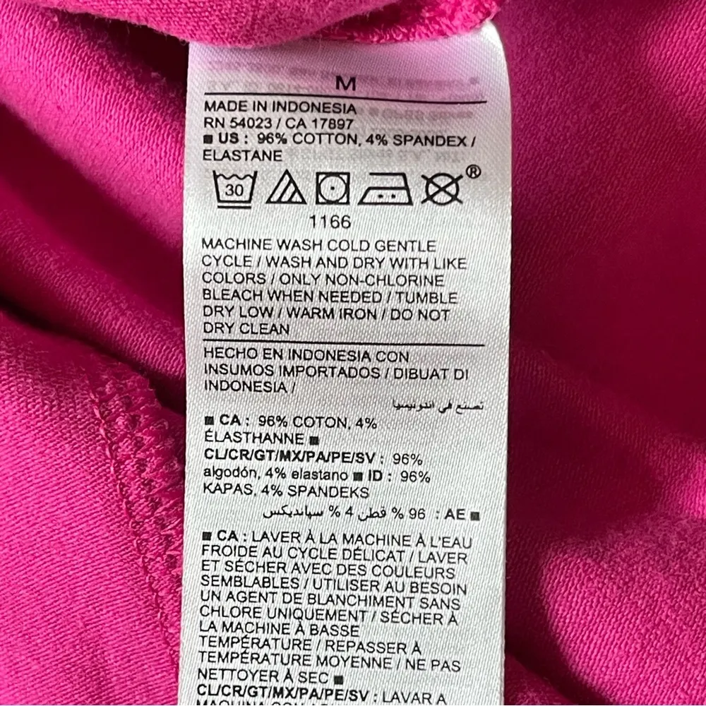 Women’s Slub Knit Midi Halter Shift Dress Size M Dragon Fruit Hot Pink - Image 12