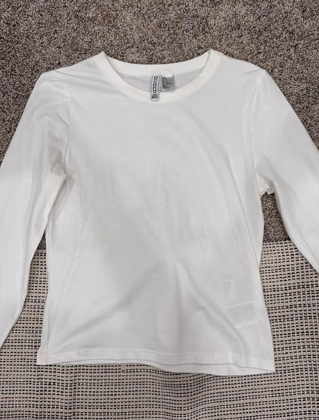 H&M White Long Sleeve Top - Image 2