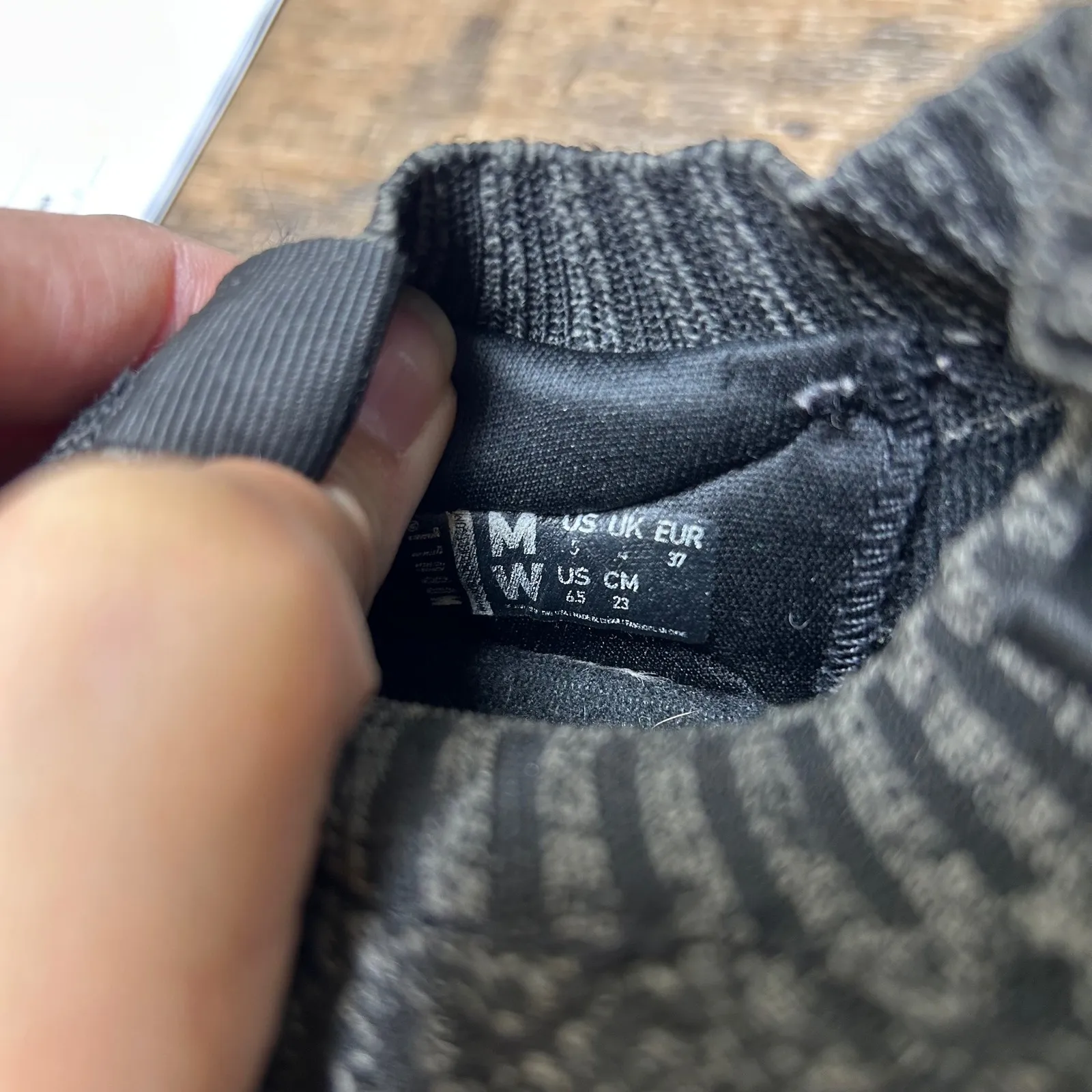 NOBULL Training Knit Runner Sneakers Gray Athletic Gym Shoes Size W6.5 M5 - Image 6