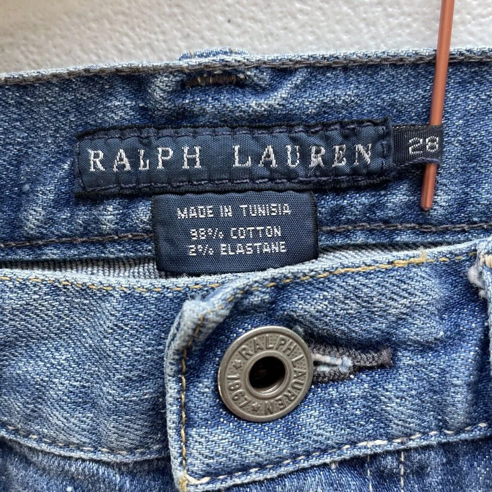 Ralph Lauren Thompson R.L. 650 Denim Skinny Jeans Womens Size 28 Blue Label - Image 3
