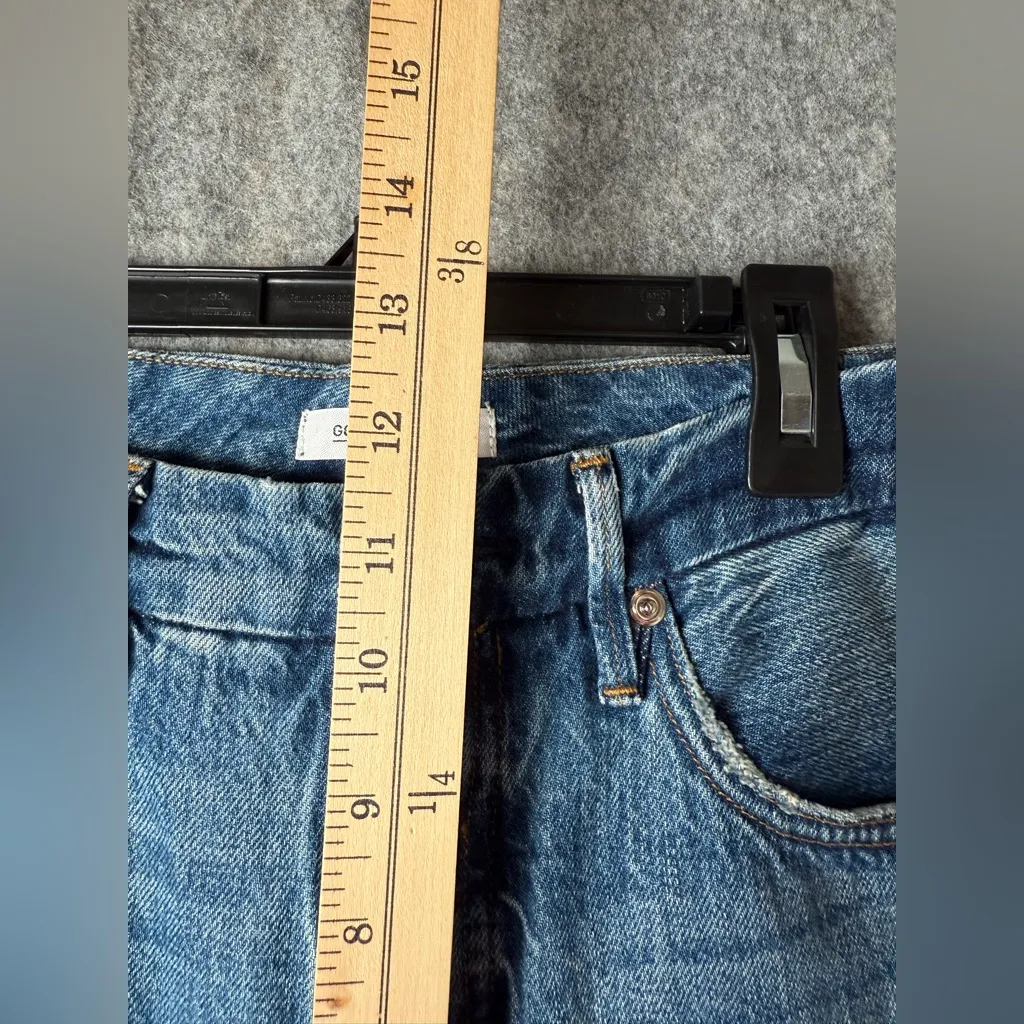 Good American Women Size‎ 4 Good vintage distressed high waisted straight jeans - Image 4