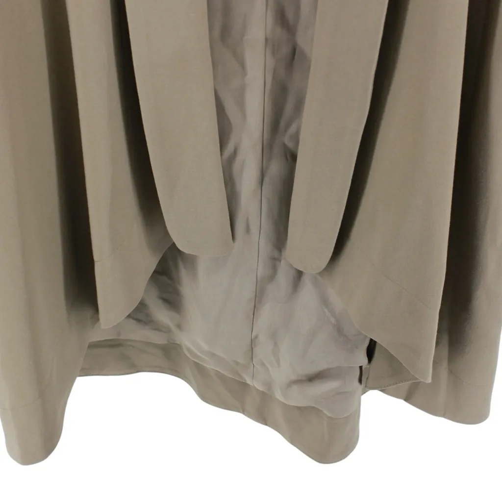 Alberto Makali‎ Elegant Tan Open Front Drape Blazer Office Siren Careerwear M - Image 4