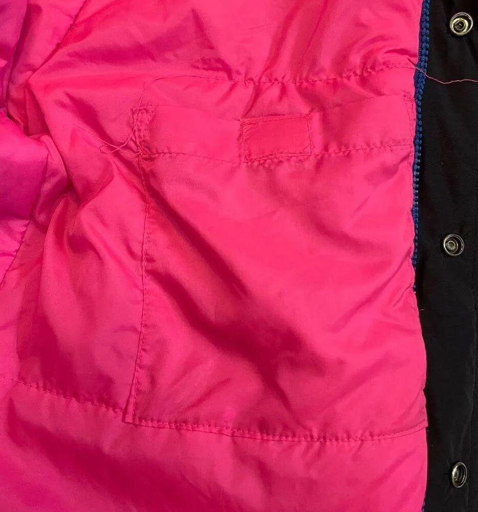 Sub Zero Snow Ski Jacket Vintage 80s 90s Womens Size M Blue Pink u Size M - Image 14