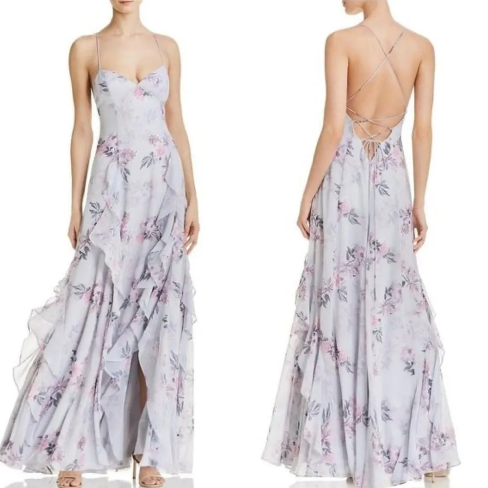 FAME AND PARTNERS The Nav Ruffled Floral Sleeveles - Image 3