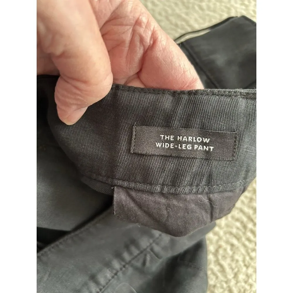 MADEWELL The Harlow Wide-Leg Lightweight Twill Pants Black Women’s Size 2P - Image 7