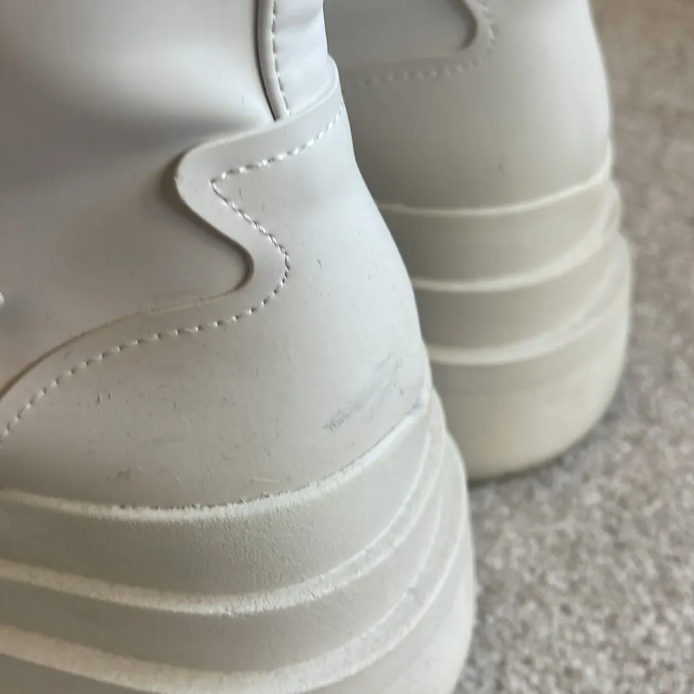 Zara Rubberized Lace Up Boots - Image 5